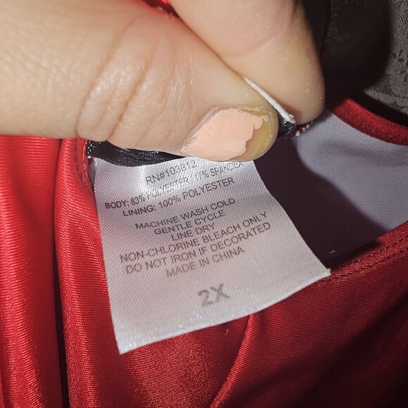 Red TEXAS Women's Bathing Suit Plus Size 2 XL One Piece Texas Logo NWOT TX Pride - Picture 6 of 6